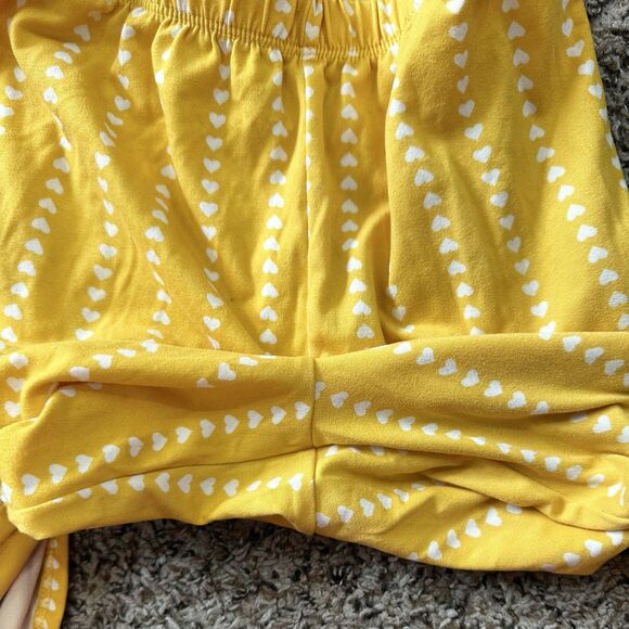 Lily Bleu Girls Sz 6 2 Piece Pants Set Yellow Heart Stretchy - Picture 5 of 14